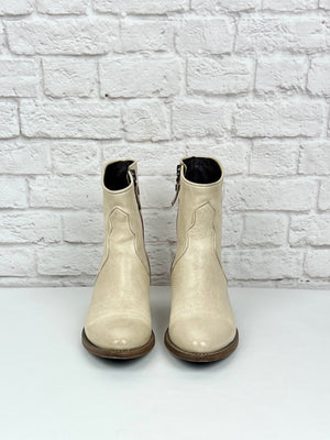 Pantanetti Western Boot, Size 8, Bone