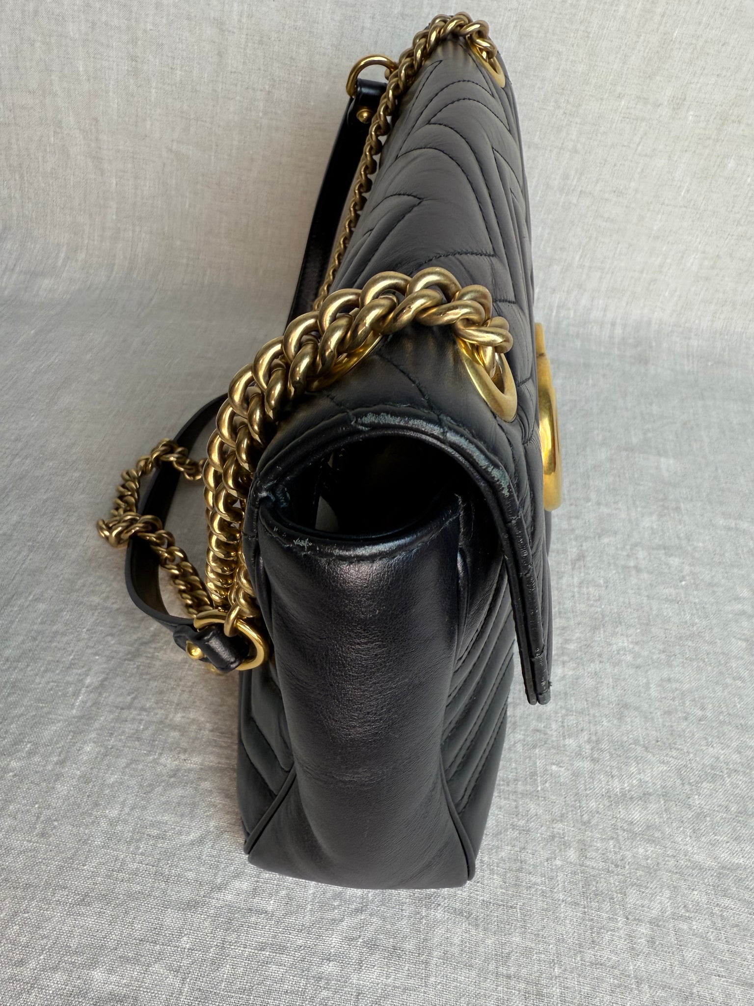 Gucci Marmont Quilted Leather Shoulder Bag