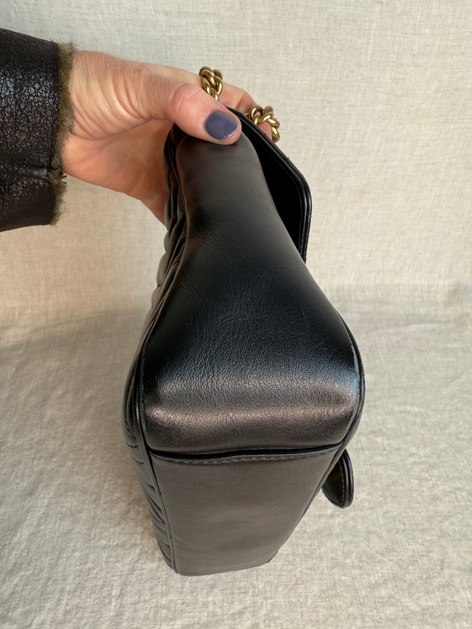 Gucci Marmont Quilted Leather Shoulder Bag