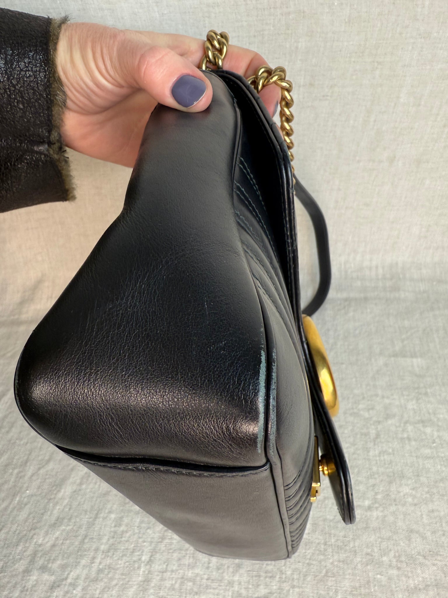 Gucci Marmont Quilted Leather Shoulder Bag