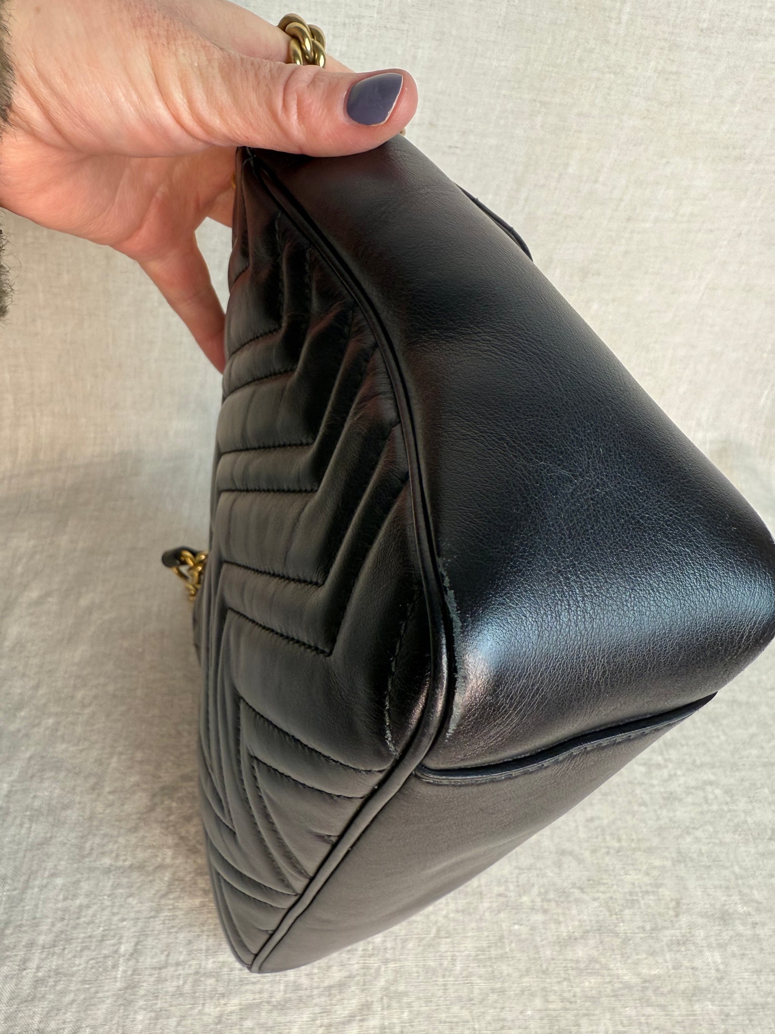 Gucci Marmont Quilted Leather Shoulder Bag