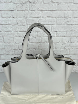 Celine Tri-Fold Bag, Pearl Grey