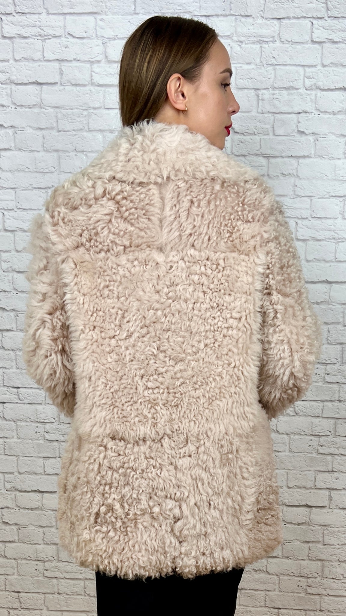Sies Marjan Pippa Reversible Shearling Coat, New, Size Medium