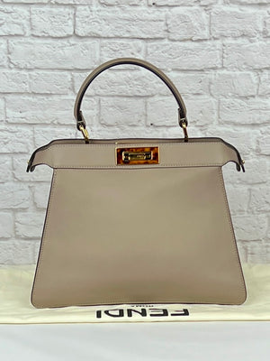 Fendi Peekaboo ISeeU Small, Dove Grey