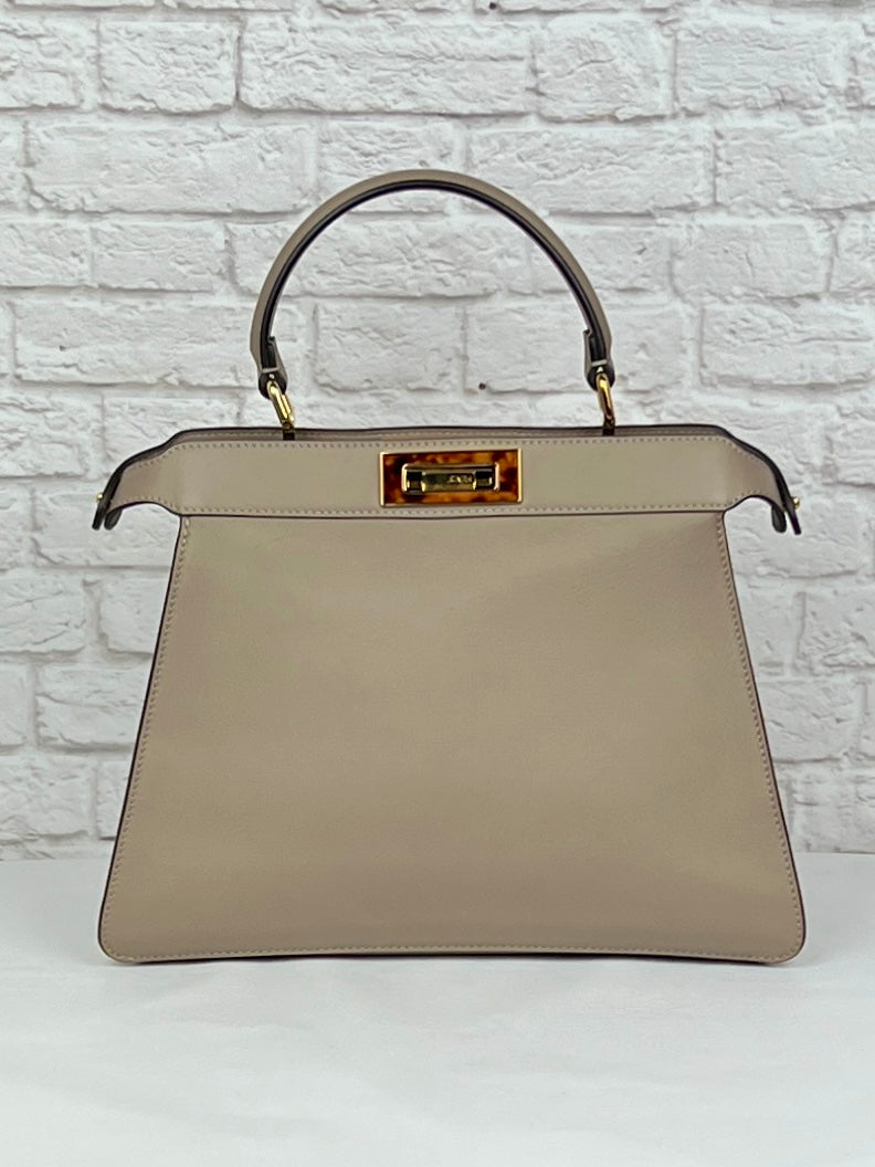 Fendi Peekaboo ISeeU Small, Dove Grey