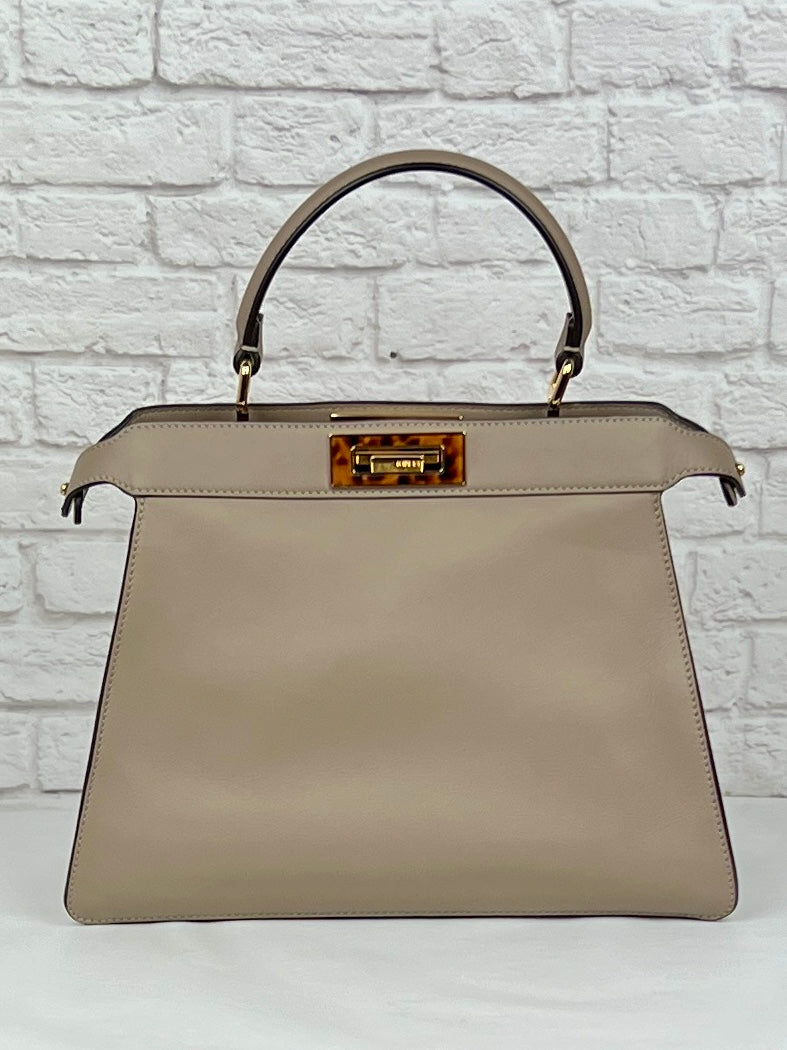 Fendi Peekaboo ISeeU Small, Dove Grey