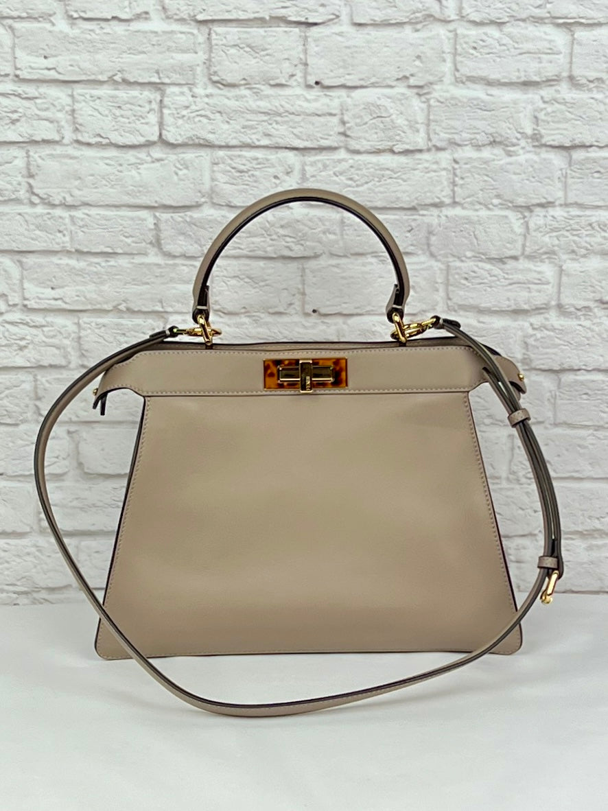 Fendi Peekaboo ISeeU Small, Dove Grey