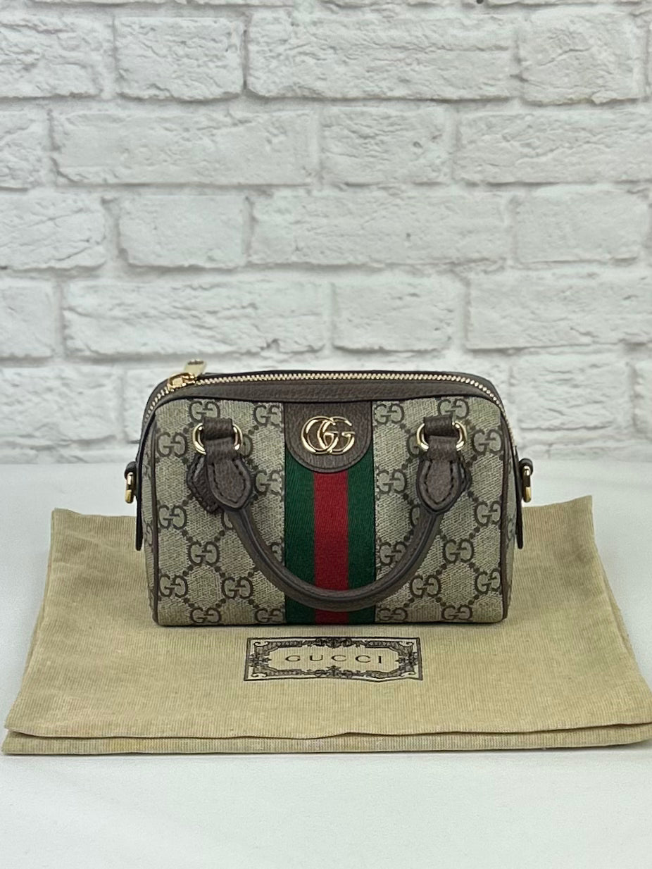 Gucci Ophidia Super Mini Bag, Beige