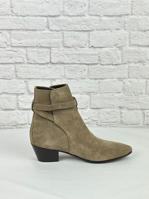 Saint Laurent Wyatt Jodhpur Boots, Size 38, Tan