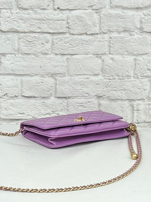 Chanel Pearl Crush Lambskin WOC, Lilac