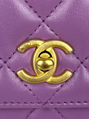 Chanel Pearl Crush Lambskin WOC, Lilac