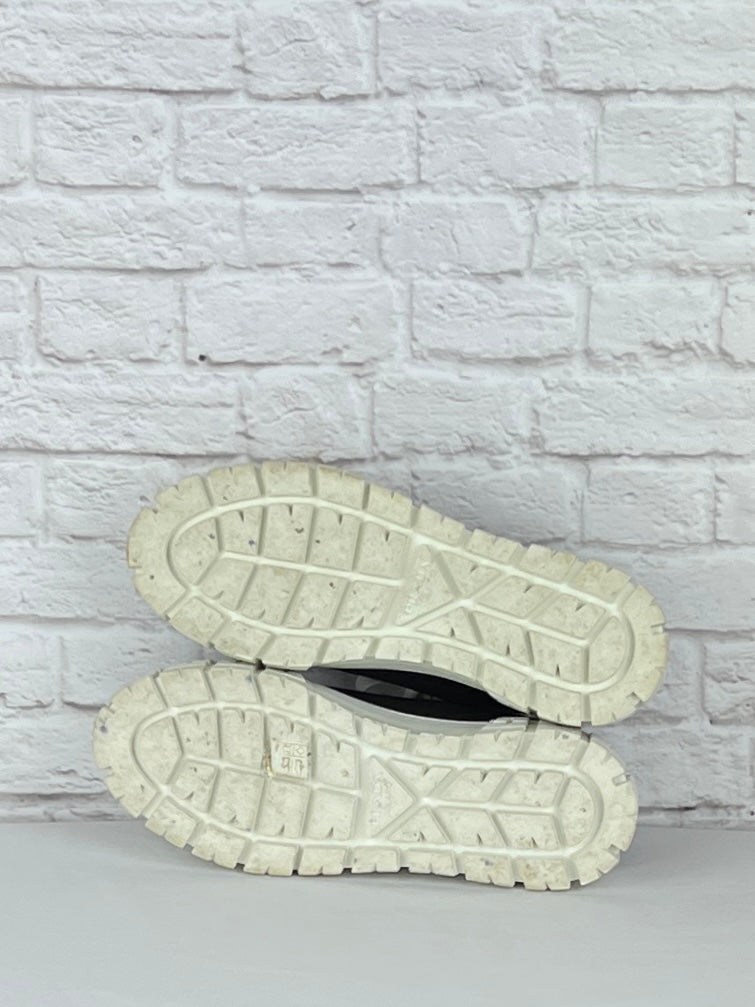 Prada Double Wheel Platform Sneakers, Size 8.5, Black